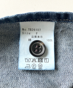 9ozデニム/ヒッコリーストライプ 2wayベスト