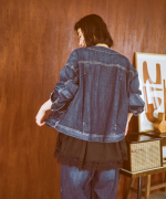 9ozデニム/ヒッコリーストライプ ジャケット