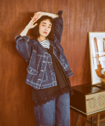 9ozデニム/ヒッコリーストライプ ジャケット