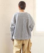 9ozデニム/ヒッコリーストライプ ジャケット