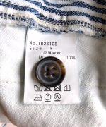 9ozデニム/ヒッコリーストライプ ジャケット