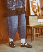 9ozデニム/ヒッコリーストライプ ティンカーパンツ