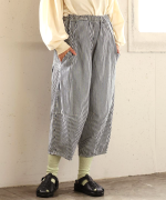 9ozデニム/ヒッコリーストライプ ティンカーパンツ