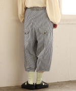 9ozデニム/ヒッコリーストライプ ティンカーパンツ