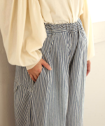 9ozデニム/ヒッコリーストライプ ティンカーパンツ