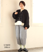 9ozデニム/ヒッコリーストライプ ティンカーパンツ