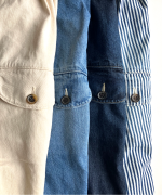9ozデニム/ヒッコリーストライプ ティンカーパンツ