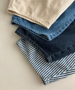 9ozデニム/ヒッコリーストライプ ティンカーパンツ