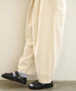 9ozデニム/ヒッコリーストライプ フル丈パンツ