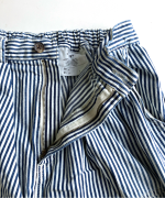 9ozデニム/ヒッコリーストライプ フル丈パンツ