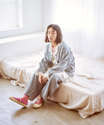 9ozデニム/ヒッコリーストライプ フル丈パンツ