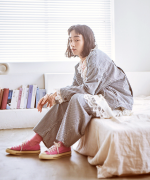 9ozデニム/ヒッコリーストライプ フル丈パンツ