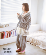 9ozデニム/ヒッコリーストライプ フル丈パンツ