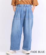 9ozデニム/ヒッコリーストライプ フル丈パンツ