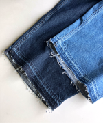 9ozデニム/ヒッコリーストライプ フル丈パンツ