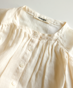 ラミーテンセルツイル　サイドリボンブラウス
