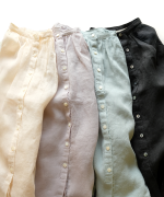 ラミーテンセルツイル　サイドリボンブラウス