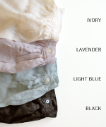 ラミーテンセルツイル　サイドリボンブラウス