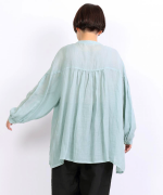ラミーテンセルツイル　サイドリボンブラウス