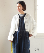 カディコットン　ボレロブラウス