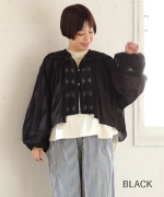 カディコットン　ボレロブラウス