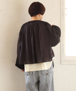 カディコットン　ボレロブラウス