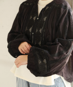 カディコットン　ボレロブラウス