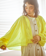 カディコットン　ボレロブラウス