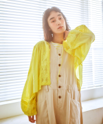 カディコットン　ボレロブラウス