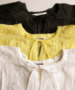 カディコットン　ボレロブラウス