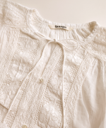 カディコットン　ボレロブラウス