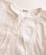 カディコットン　ボレロブラウス