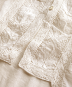 カディコットン　ボレロブラウス