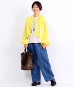 カディコットン　ボレロブラウス