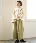 キャンブリック×コットンメッシュ　2wayベスト