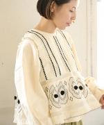 キャンブリック×コットンメッシュ　2wayベスト