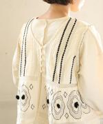 キャンブリック×コットンメッシュ　2wayベスト