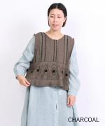 キャンブリック×コットンメッシュ　2wayベスト