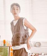 キャンブリック×コットンメッシュ　2wayベスト