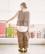 キャンブリック×コットンメッシュ　2wayベスト