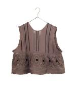 キャンブリック×コットンメッシュ　2wayベスト