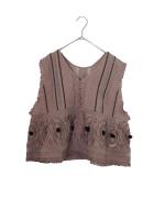 キャンブリック×コットンメッシュ　2wayベスト