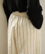 キャンブリック×コットンメッシュ　パンツ