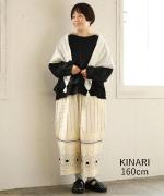 キャンブリック×コットンメッシュ　パンツ