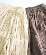 キャンブリック×コットンメッシュ　パンツ