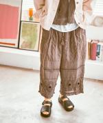 キャンブリック×コットンメッシュ　パンツ