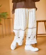 キャンブリック×コットンメッシュ　パンツ