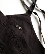 コットンリネンキャンバス×バテンレース　2wayキャミソール