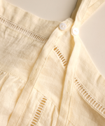 コットンリネンキャンバス×バテンレース　2wayキャミソール