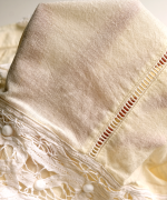 コットンリネンキャンバス×バテンレース　ブラウス